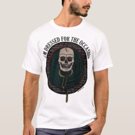 Camiseta Crânio Vestido Para a Ocasiao