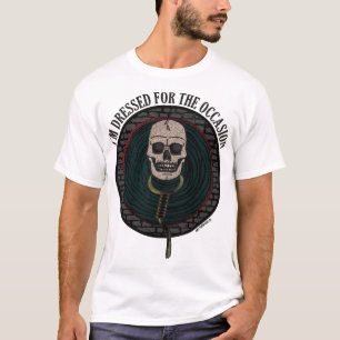 Camiseta Crânio Vestido Para a Ocasiao 