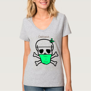 Camiseta Crânio Vestindo Máscara Thunder_Cove
