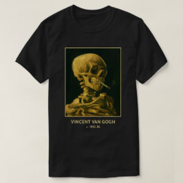 Camiseta Crânio Vintage Fumando – Arte Única Inspirada em V