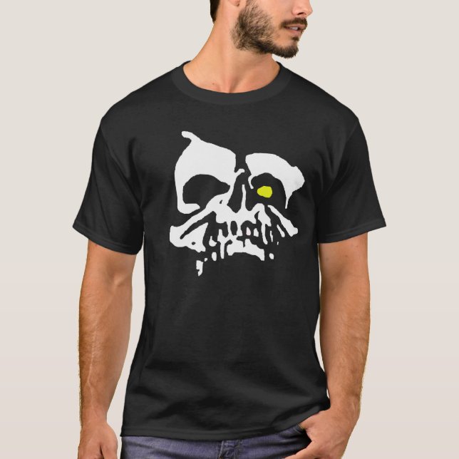 Camiseta crânio zero: PUNK DO HORROR (Frente)