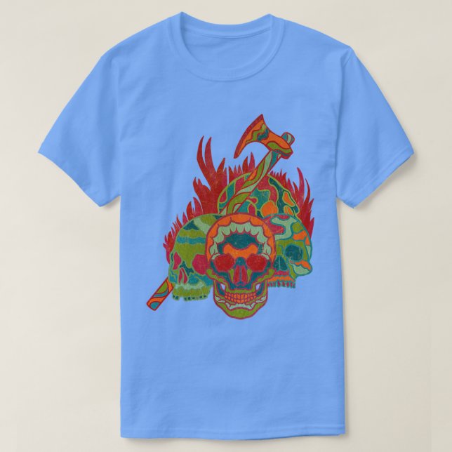 Camiseta Crânios (Frente do Design)