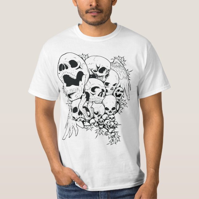 Camiseta Crânios (Frente)