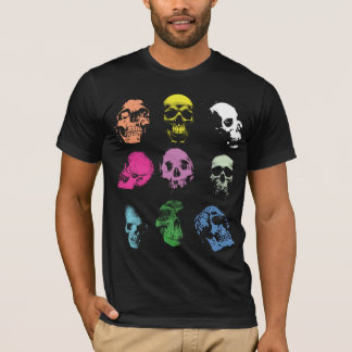 Camiseta Crânios assustadores de Fluo