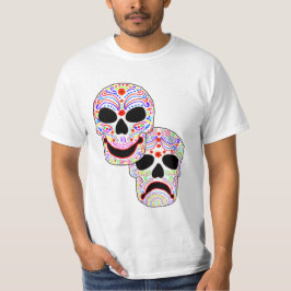 Camiseta Crânios da Comédia-Tragédia do Dia das Bruxas DOTD
