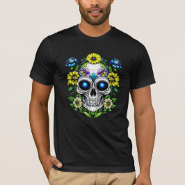 Camiseta Crânios de açúcar de Alienígena extraterrestre