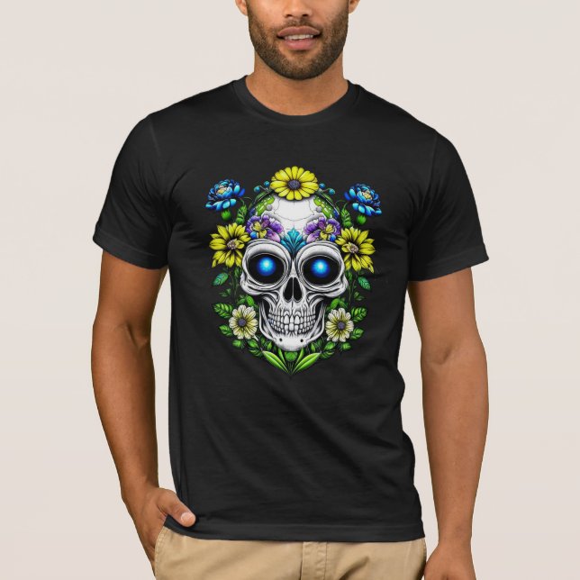 Camiseta Crânios de açúcar de Alienígena extraterrestre (Frente)