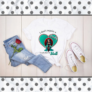 Camiseta Crânios de açúcar de chá e Rosas vermelhas