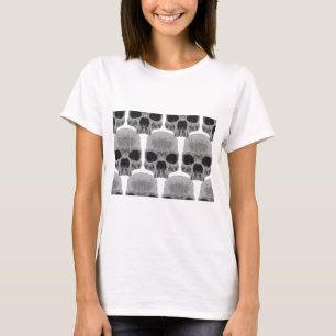 Camiseta crânios de gótico