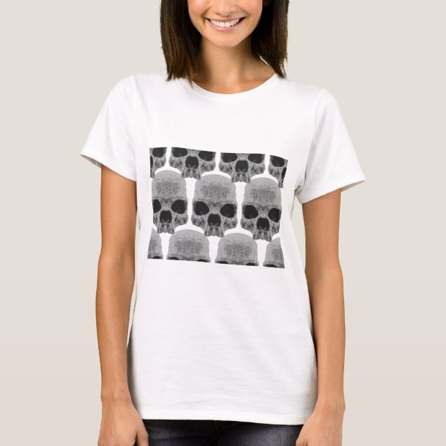 Camiseta crânios de gótico (Frente)