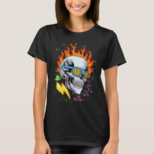 Camiseta Crânios do crânio Arte Vintage Caveira Roupa retrô