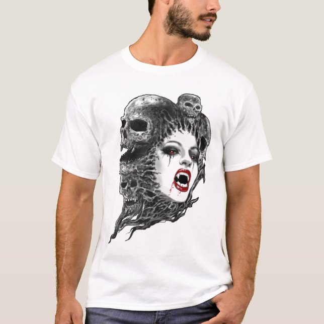 CAMISETA CRÂNIOS DO VAMPIRO (Frente)