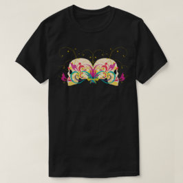 Camiseta Crânios dos doces, florais, estilo da mandala