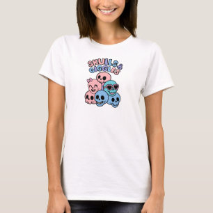 Camiseta Crânios e rabiscos