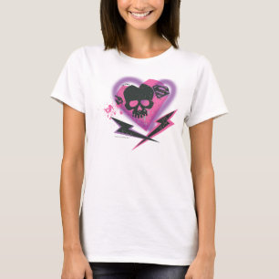 Camiseta Crânios e relâmpago de Supergirl