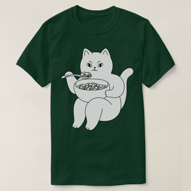 Camiseta Crânios para o café da manhã (Frente do Design)