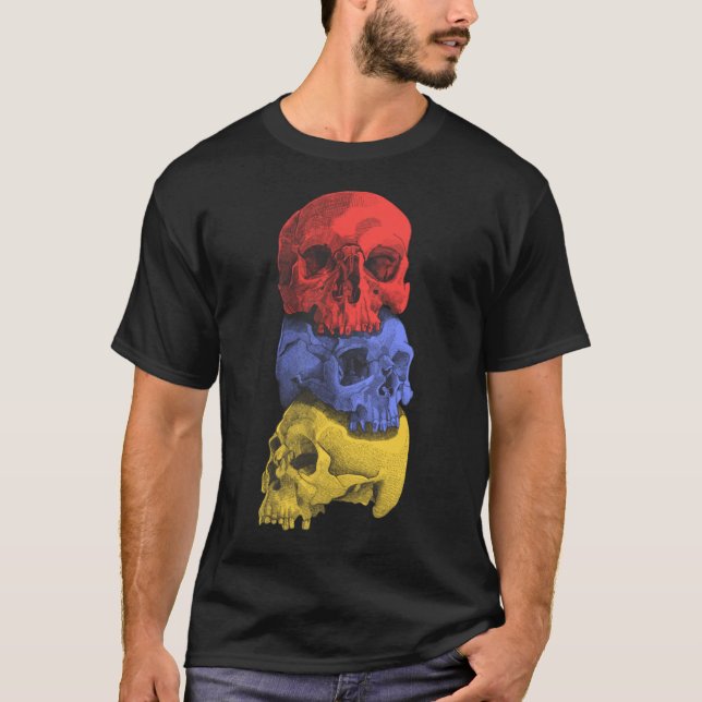 Camiseta Crânios primários (Frente)