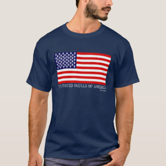 Camiseta Crânios unidos de América