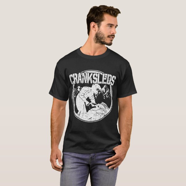 Camiseta CrankSleds Logotipo - Branco (Frente Completa)