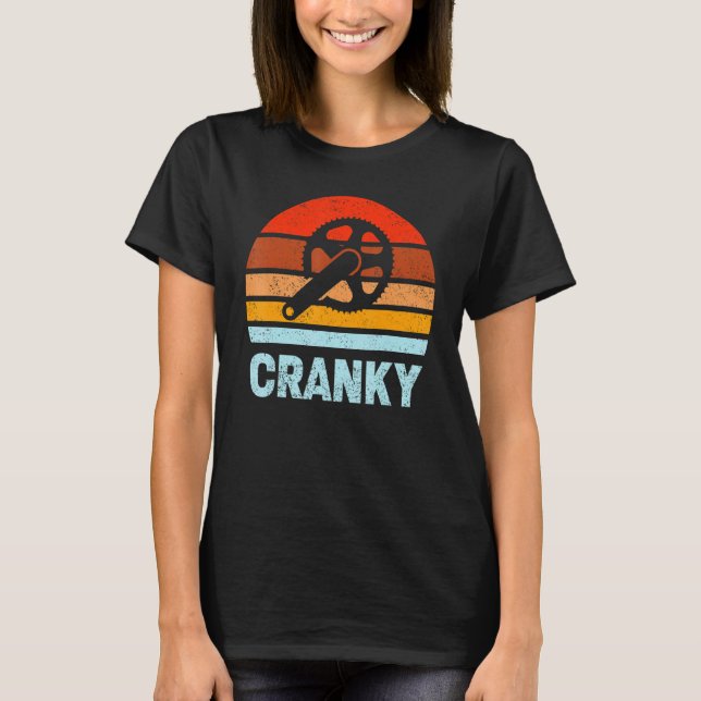Camiseta Cranky Vintage Sun Bicycle Cycling (Frente)