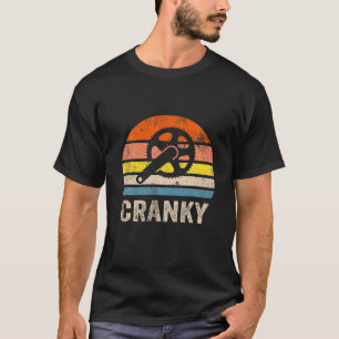 Camiseta Cranky Vintage Sun Funny Bicicleta Pega Ciclo Cr