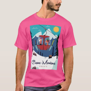 Camiseta Crans-Montana Ski Poster