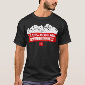 Camiseta Crans Montana Valais Suiça Ski Snowboard