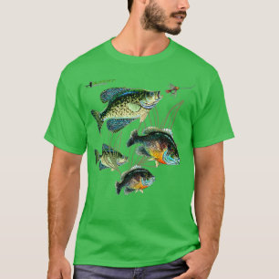 Camiseta Crappie Bluegill Pesca Hoodies Black Fly