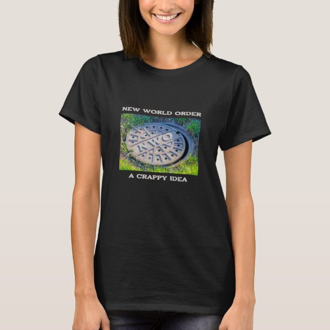 Camiseta Crappy Idea (escuro) (Frente)