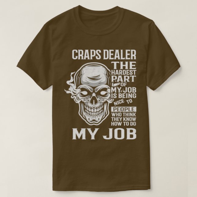 Camiseta Craps Dealer (Frente do Design)