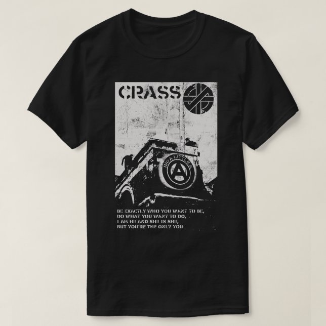 Camiseta Crass Loco (Frente do Design)
