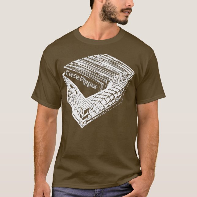Camiseta Crate Diggers TShirt Record Collector DJ Tee (Frente)