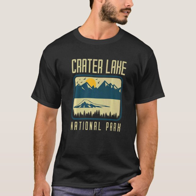 Camiseta Crater Lake National Park Hiking Vacation  12 (Frente)