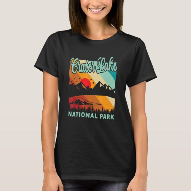 Camiseta Crater Lake National Park Hiking Vacation 9 (Frente)