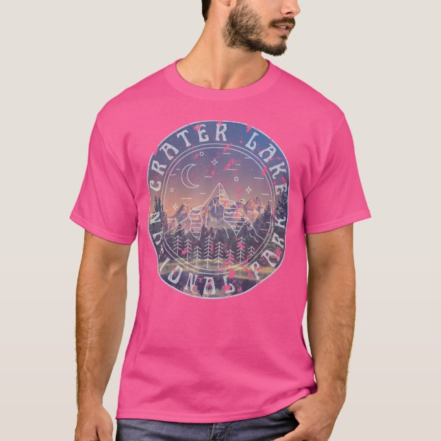 Camiseta Crater Lake National Park Montanhas Oregon Caminha (Frente)