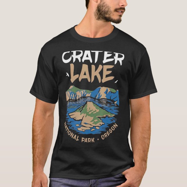 Camiseta Crater Lake National Park Norte-Americano Oregon V (Frente)