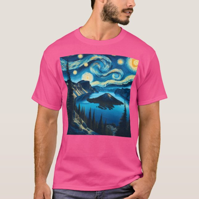 Camiseta Crater Lake National Park Oregon Usa Design No (Frente)