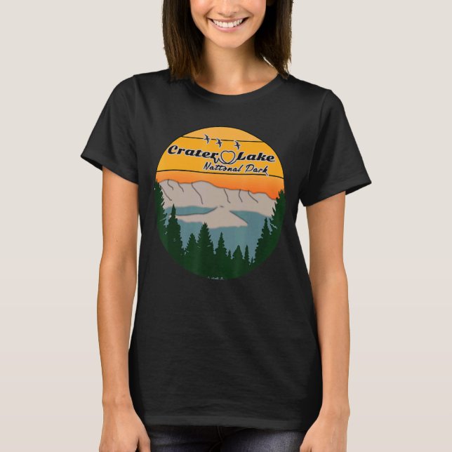 Camiseta Crater Lake National Park Tortor do Oregon Visitor (Frente)