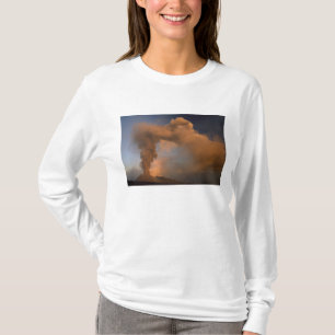 Camiseta cratera do cume do Mt. Etna, Sicília, Itália