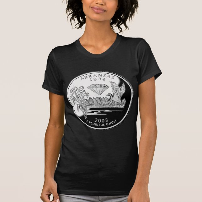 Camiseta Cratera Estadual dos Diamantes do Faux Arkansas (Frente)