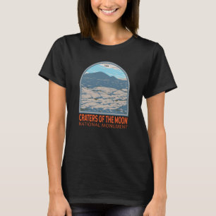 Camiseta Crateras do Monumento Nacional da Lua Idaho Retro