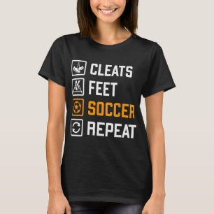 Camiseta Cravações Pé Futebol Repetir Treinamento Esportivo