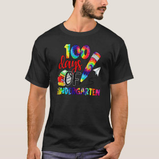 Camiseta Cravata Dye 100º Dia De Escola 100 Dias De Kinderg