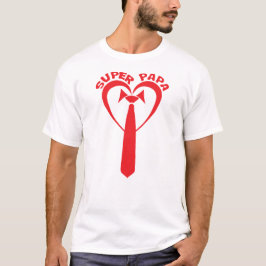 Camiseta cravate_coeur_super_papa_1