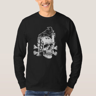 Camiseta Cravo Caveira Morte Oculto Corvo Diabo Oculto Arte