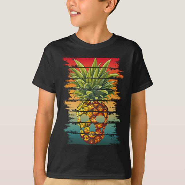 Camiseta Cravo de Pineapple Vintage Caveira  (Frente)