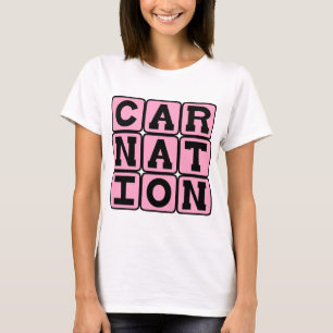 Camiseta Cravo, Flor Rosa