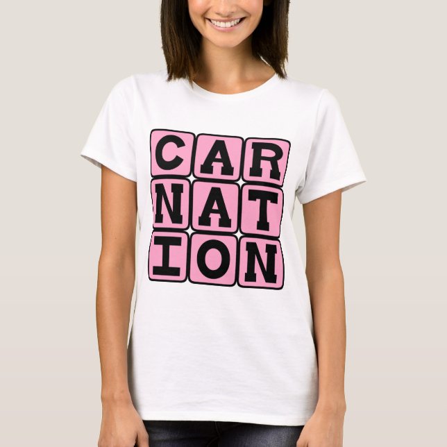 Camiseta Cravo, Flor Rosa (Frente)