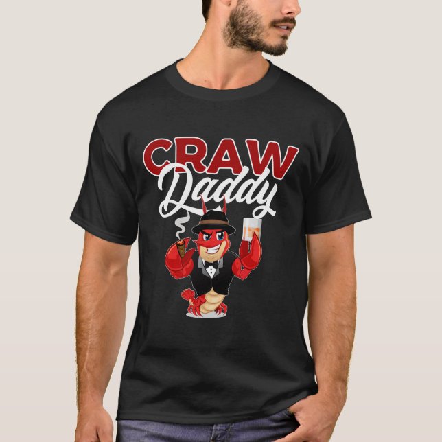 Camiseta Crawaddy e Crawfish Boils Lover para Festivais S (Frente)