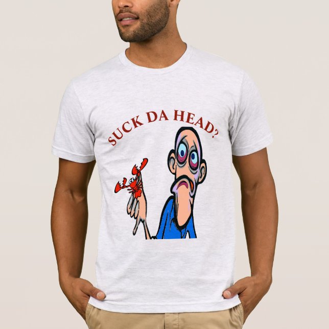 Camiseta Crawfisg Cartoon, adicionar texto Adulto Apron T-S (Frente)